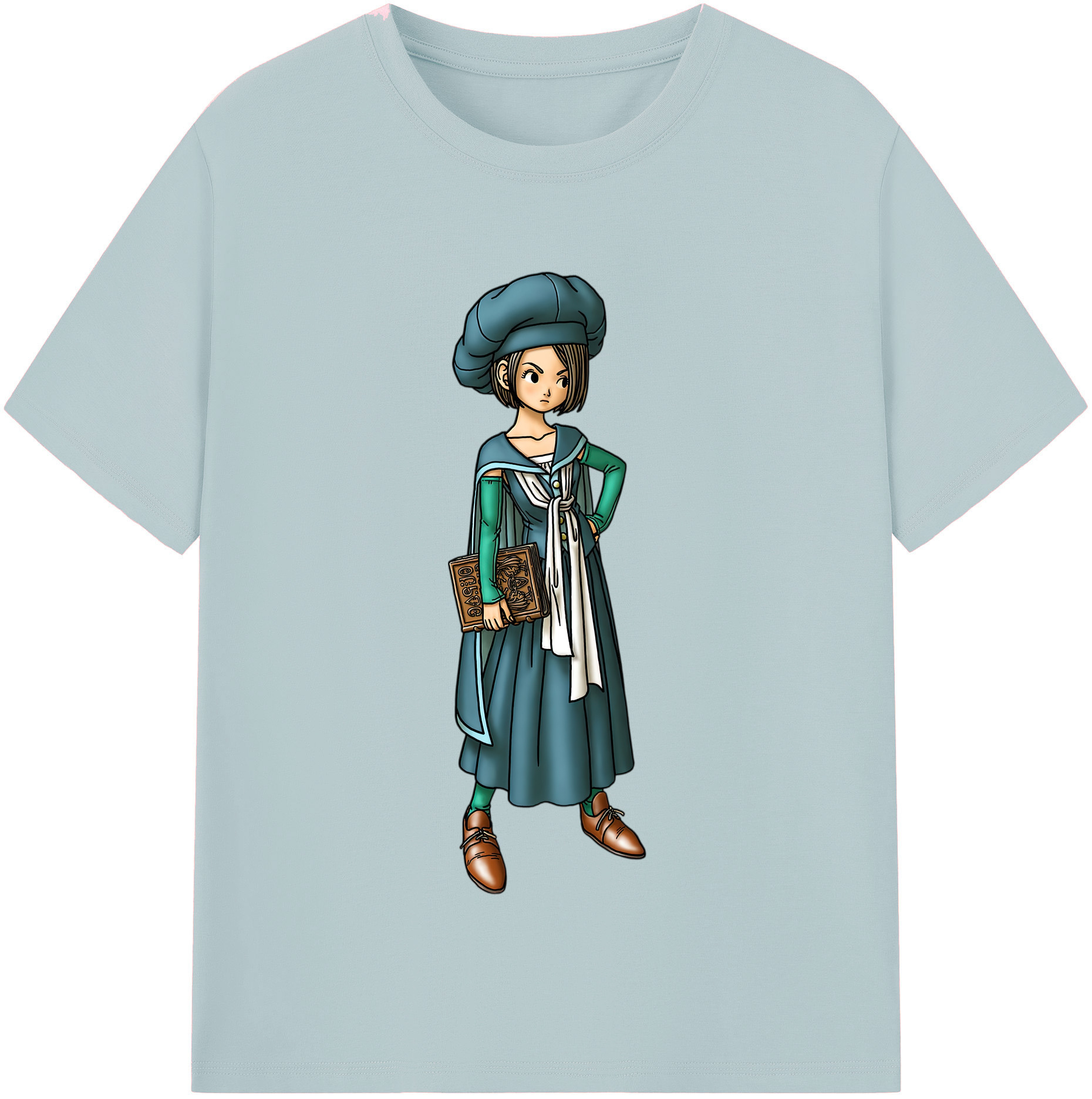 （画像用） ドラゴンクエスト Doragon Kuesuto Dragon Quest 綿100％半袖Tシャツ（フロントプリント）